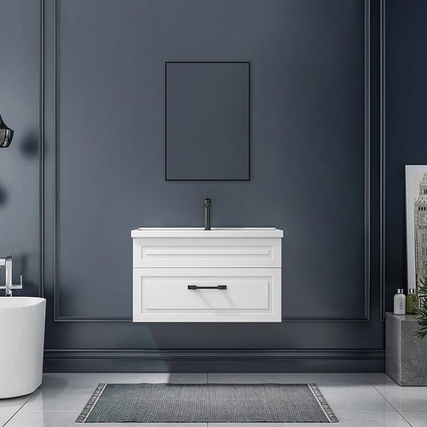Arezzo Thin Frame 500 x 700mm Rectangular Mirror   Matt Black - Image 5