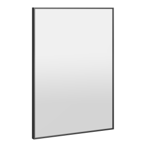 Arezzo Thin Frame 500 x 700mm Rectangular Mirror   Matt Black