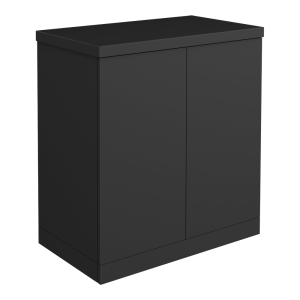 Atlas 800mm 2 Door Floor Standing Countertop Vanity Unit   Matt Black