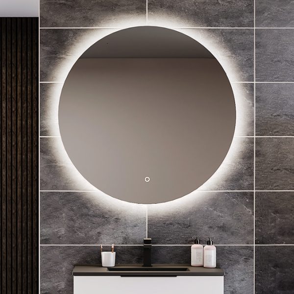 Atmosphere 1000mm Large Circular LED Mirror with Demister, Touch Control & Colour Changing Light - Image 2