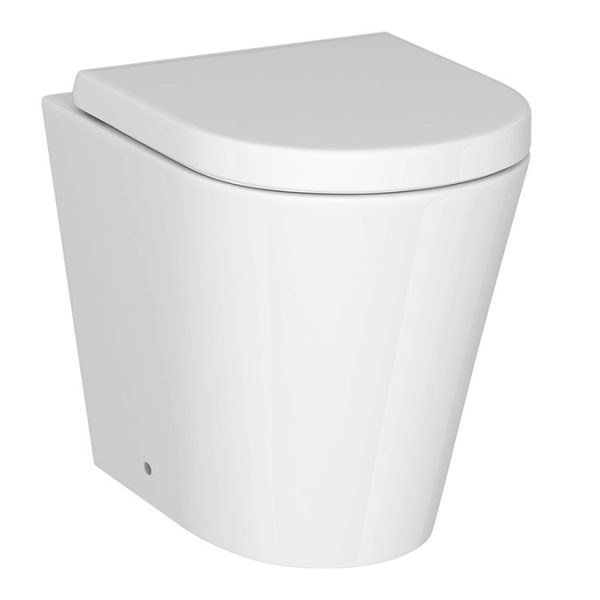 Arezzo Back to Wall Toilet (incl. Seat with Matt Black Hinges) - Image 4