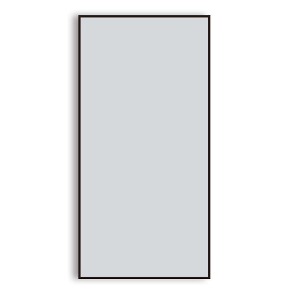 Arezzo Matt Black Square Edge Framed Bathroom Mirror   1400 x 700mm - Image 4