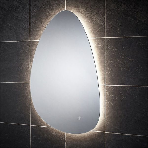 Arezzo 550 x 800mm Teardrop LED Backlit Bathroom Mirror incl. Anti Fog and Touch Sensor - Image 4