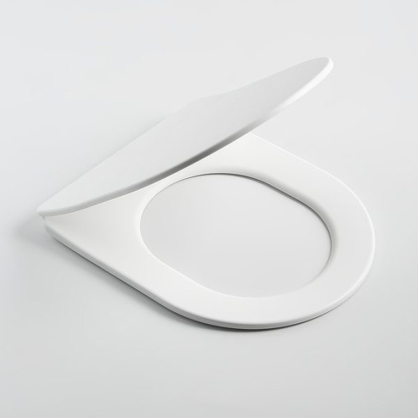 Arezzo Matt White Rimless Wall Hung Toilet with Soft Close Seat - Image 4