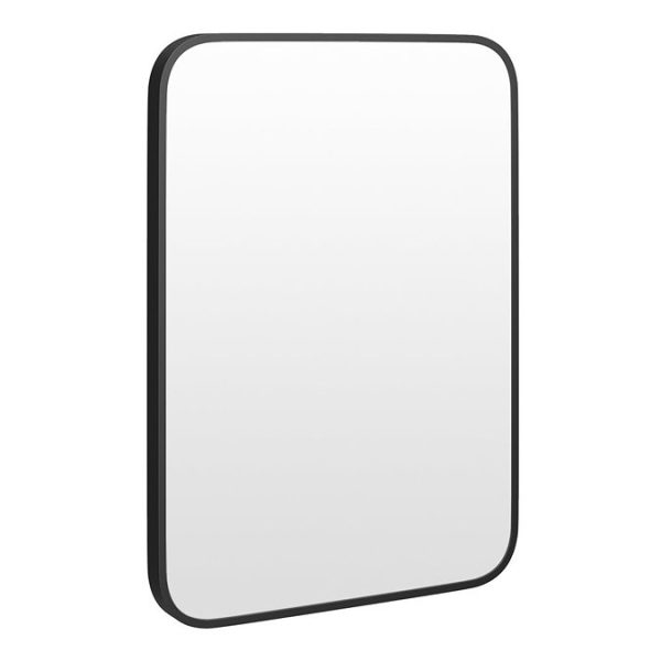 Arezzo Matt Black 700 x 500 Rectangular Mirror - Image 4