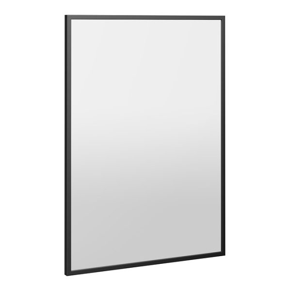 Arezzo Matt Black Square Edge 700 x 500 Mirror - Image 2