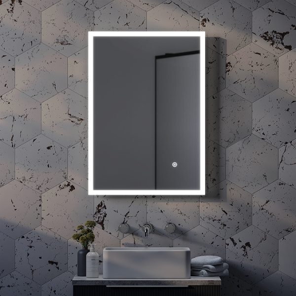 Arezzo 500 x 700 LED Illuminated Mirror with Touch Sensor and Dimmer - Image 2