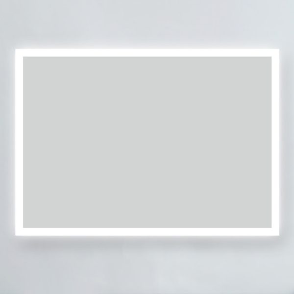 Arezzo 800 x 600mm LED Illuminated Bathroom Mirror with Colour Change, Shaver Socket & Anti Fog - Image 3