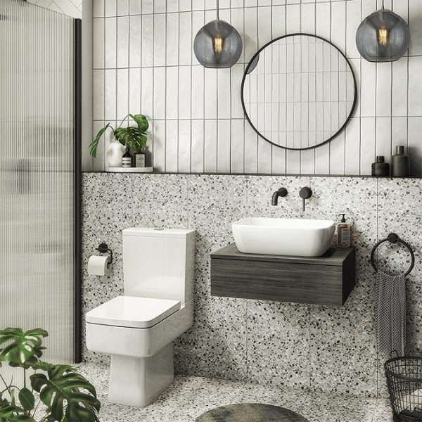 Arezzo Matt Black 600mm Round Mirror - Image 7