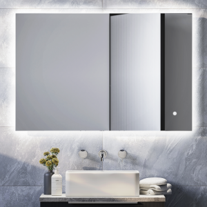 Arezzo 600 x 900mm Backlit LED Mirror with Touch Control, Dimmer + Anti Fog