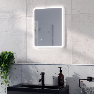 Arezzo 500 x 390mm Ultra Slim LED Illuminated Anti Fog Bathroom Mirror