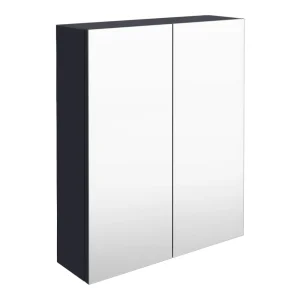 Arezzo 600 Matt Blue 2 Door Mirror Cabinet