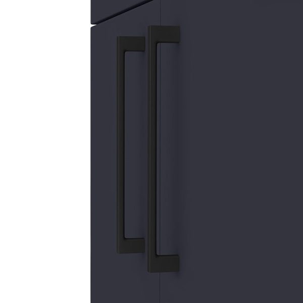 Arezzo Countertop Basin Unit   Blue with Black Handles   600mm inc. Basin - Image 3