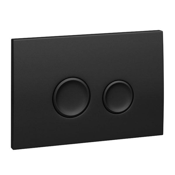 Arezzo Compact Toilet Frame with Wall Hung Toilet, Matt Black Flush Plate and Hinges - Image 2
