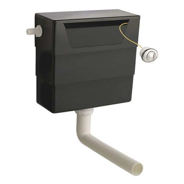 Arezzo Rustic Oak 2 In 1 Wash Basin & Toilet (500mm Wide x 300mm) incl. Brushed Brass Flush - Image 4