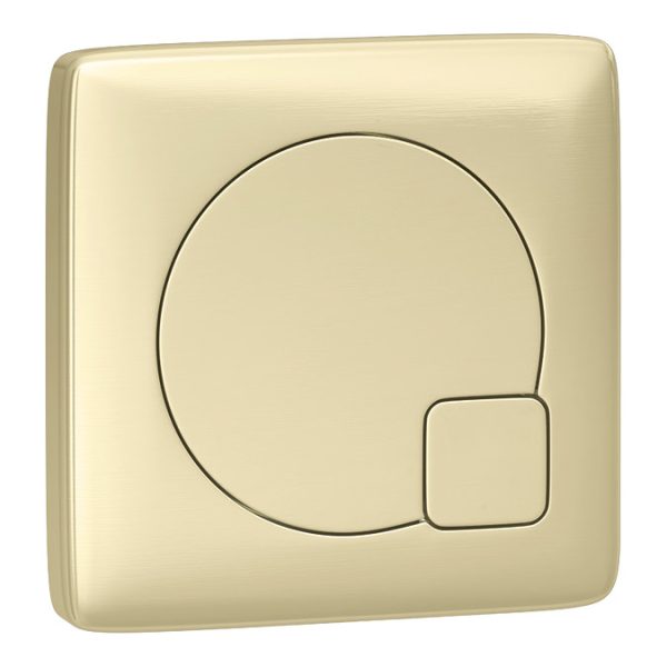 Arezzo Rustic Oak 2 In 1 Wash Basin & Toilet (500mm Wide x 300mm) incl. Brushed Brass Flush - Image 5