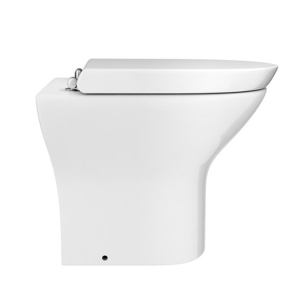 Arezzo Matt Black 2 In 1 Wash Basin & Toilet (500mm Wide x 300mm) incl. Brushed Brass Flush - Image 2