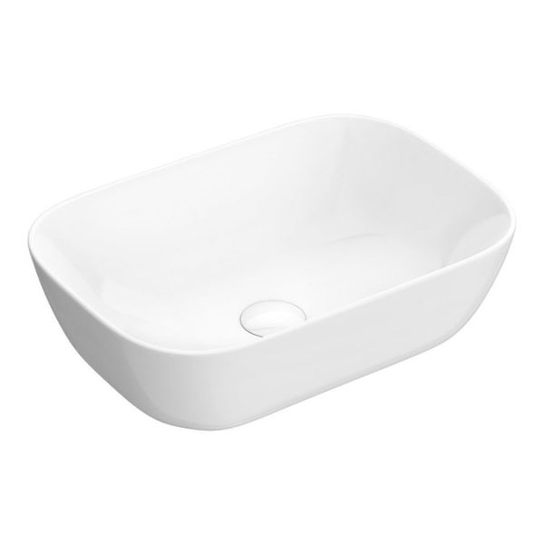 Arezzo Floating Basin Shelf with Drawer   Rustic Oak   600mm Incl. Curved Rectangular Basin - Image 2