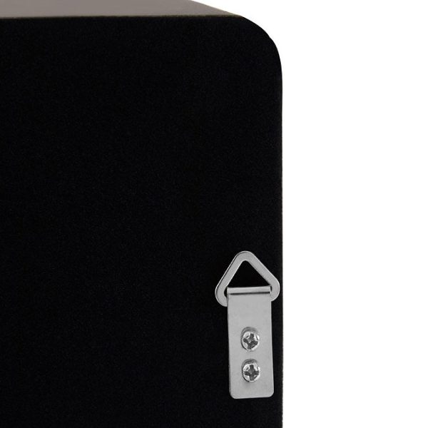 Arezzo Large 540 x 540 Black & Gold Frame Square Wall Mirror - Image 2