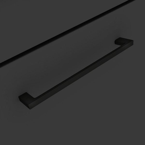 Arezzo 600 Matt Black Floor Standing 2 Drawer Vanity Unit with Matt Black Slimline Basin + Handles - Image 3