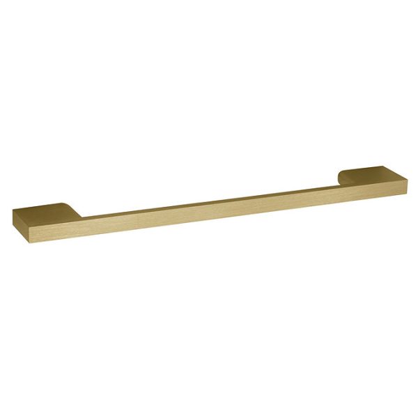 Arezzo Rustic Oak 450mm 1TH Wall Hung Cloakroom Vanity unit with Brushed Brass Handle - Image 4