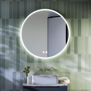 Arezzo 700mm Round LED Illuminated Anti Fog Bathroom Mirror with Bluetooth