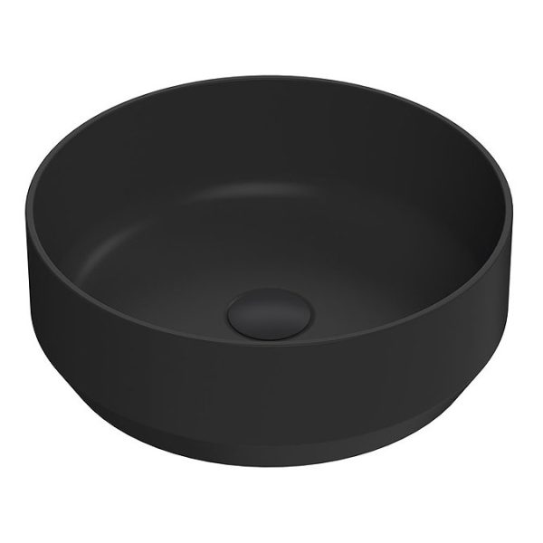 Arezzo Rustic Oak Wall Hung Double Countertop Vanity incl. 2 Matt Black Basins (1200mm w. Black Handles) - Image 5