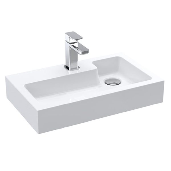 Arezzo Slim Wall Hung Vanity Unit   Matt Blue   500 x 300mm - Image 3