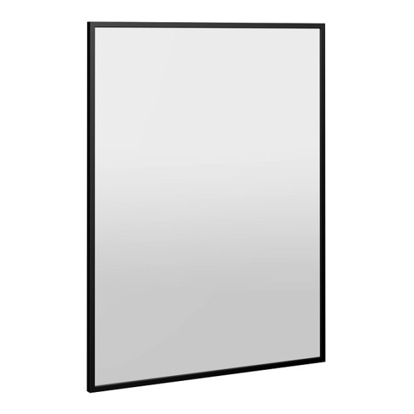 Arezzo Matt Black Square Edge Framed Bathroom Mirror   800 x 600mm - Image 2