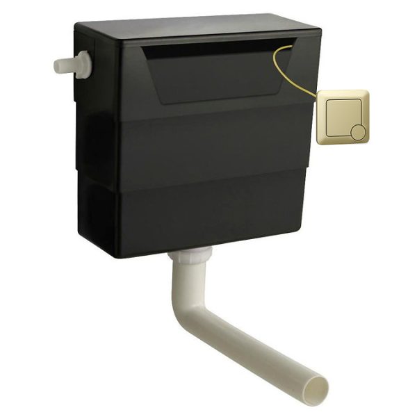 Arezzo BTW Toilet Pan with Soft Close Seat + Concealed Cistern (Brushed Brass Hinges & Flush Plate) - Image 7