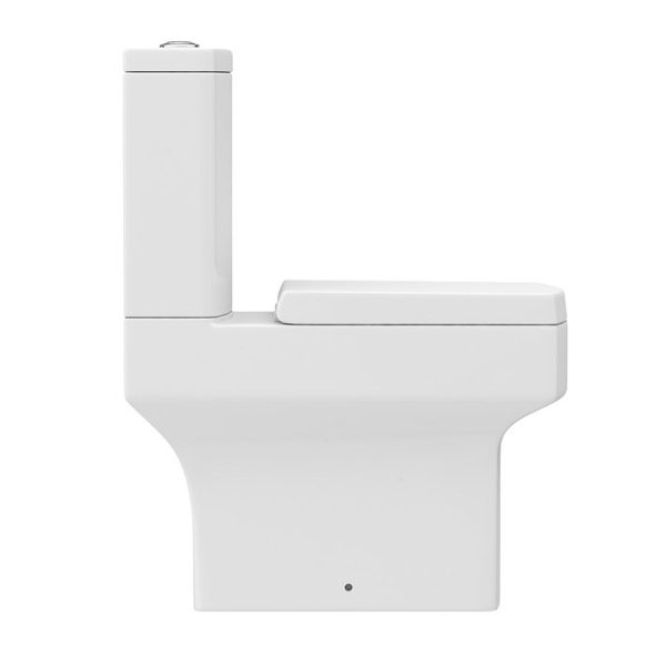 Arezzo Square Close Coupled Toilet + Soft Close Seat - Image 5