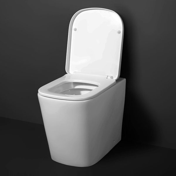 Arezzo Square BTW Rimless Toilet with Soft Close Seat - Image 5