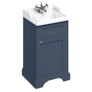 Burlington 50cm Freestanding Cloakroom Vanity Unit & Basin   Blue