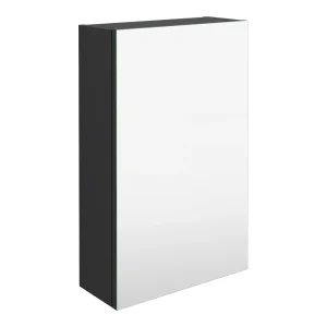 Brooklyn 450mm Gloss Grey Bathroom Mirror Unit