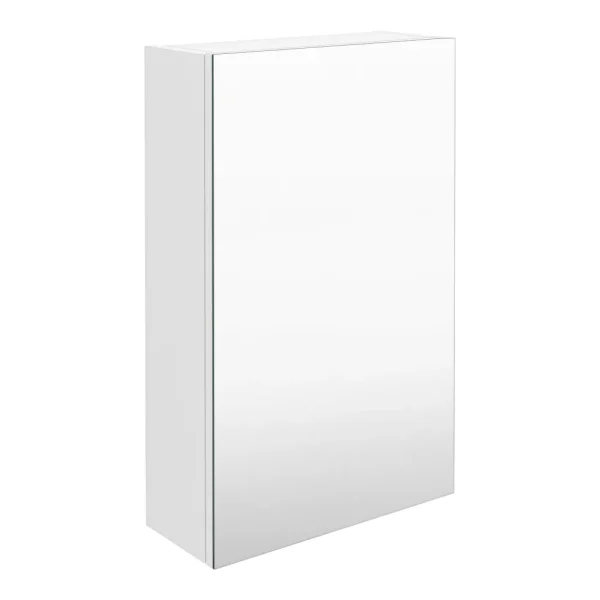 Brooklyn 450mm Gloss White Bathroom Mirror Unit