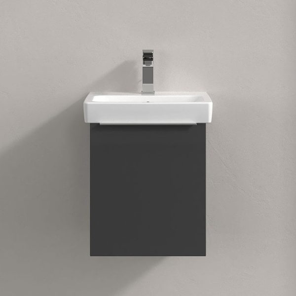 Villeroy and Boch Architectura 450mm Wall Hung Vanity Unit & Basin   Grey - Image 3