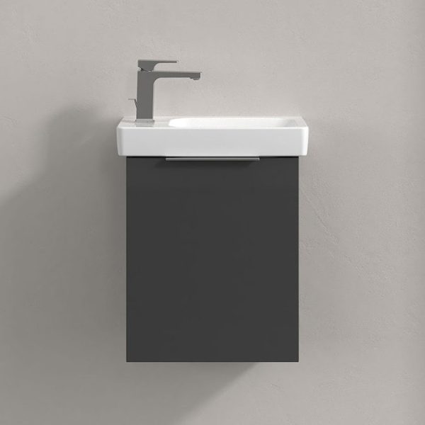 Villeroy & Boch Architectura 480mm Wall Hung Vanity Unit & Basin   Grey - Image 3