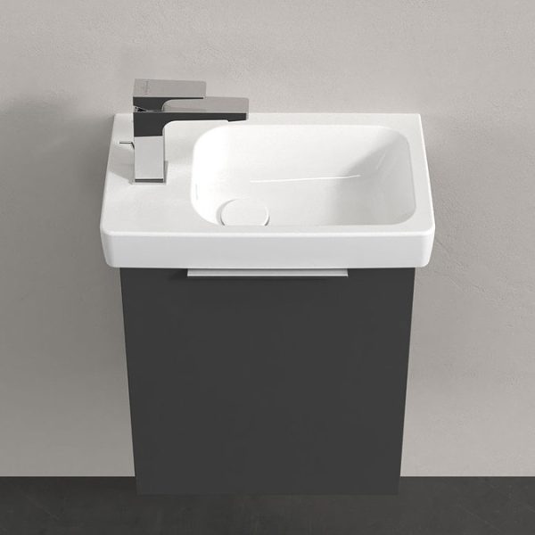 Villeroy & Boch Architectura 480mm Wall Hung Vanity Unit & Basin   Grey - Image 4