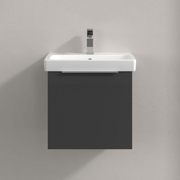 Villeroy and Boch Architectura 550mm Wall Hung Vanity Unit & Basin   Grey - Image 3