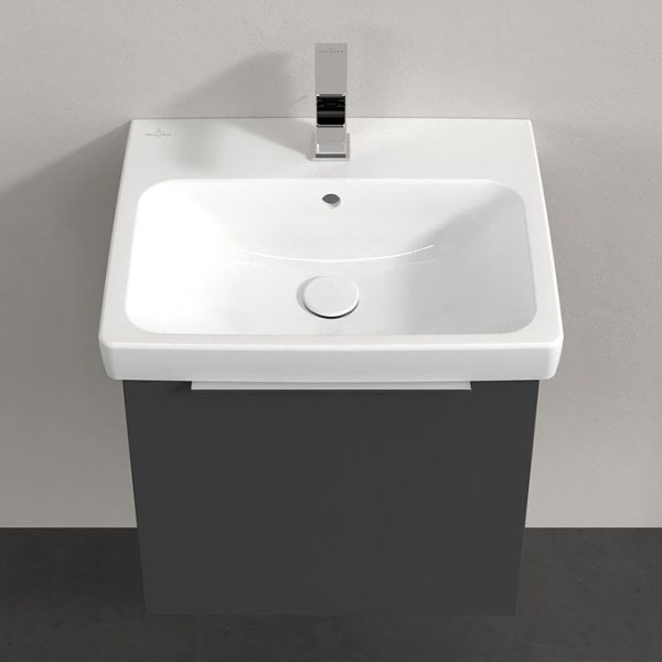 Villeroy and Boch Architectura 550mm Wall Hung Vanity Unit & Basin   Grey - Image 4