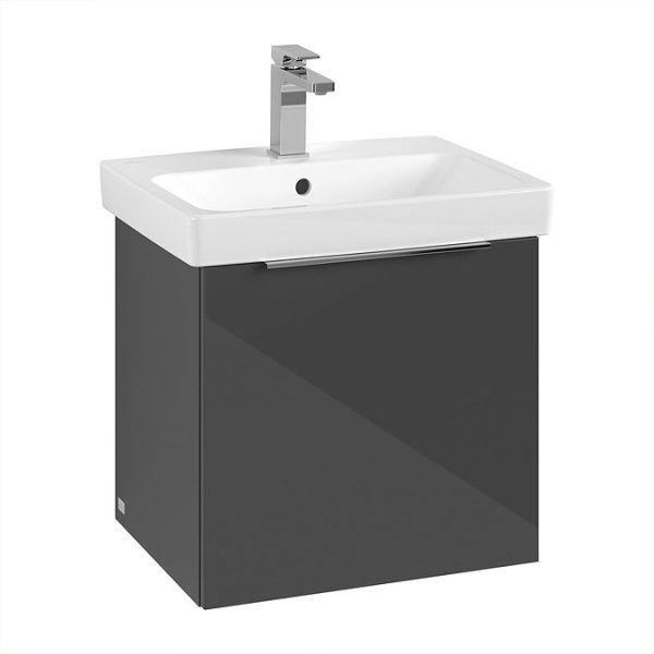Villeroy and Boch Architectura 550mm Wall Hung Vanity Unit & Basin   Grey - Image 2