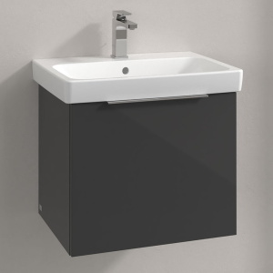 Villeroy and Boch Architectura 600mm Wall Hung Vanity Unit & Basin   Grey