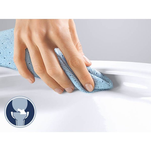 Grohe Bau Rimless Close Coupled Toilet with Soft Close Seat (Bottom Inlet) - Image 4