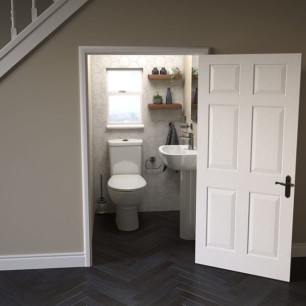 Grohe Bau Rimless Close Coupled Toilet with Soft Close Seat (Bottom Inlet) - Image 6