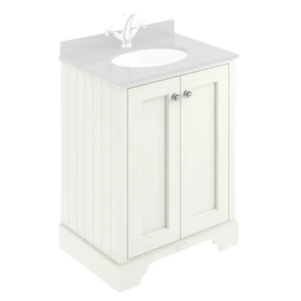 Bayswater Pointing White 600mm 2 Door Basin Cabinet Only