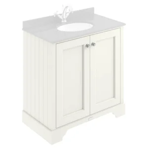 Bayswater Pointing White 800mm 2 Door Basin Cabinet Only