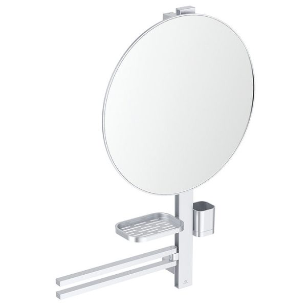 Ideal Standard Alu+ Silver 500mm Mirror & Beauty Bar - Image 2