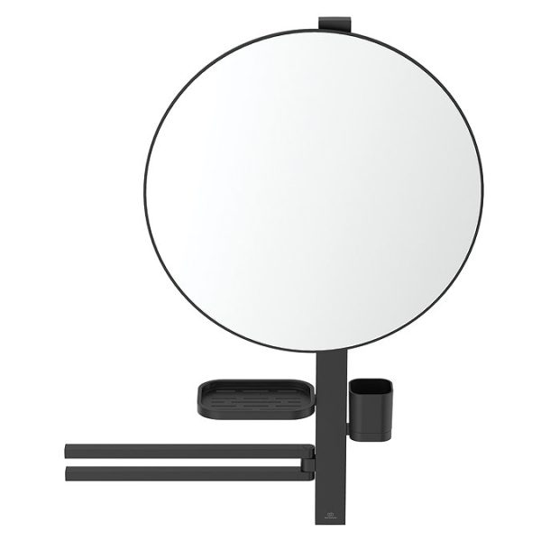 Ideal Standard Alu+ Silk Black 500mm Mirror & Beauty Bar - Image 3
