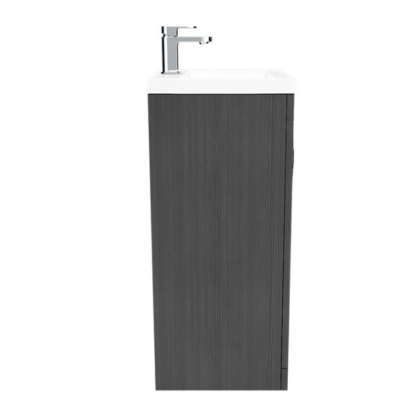 Brooklyn 500mm Black Vanity Unit   Floor Standing 2 Door Unit - Image 2