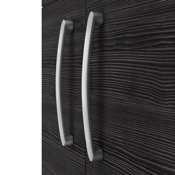 Brooklyn 500 Black Floor Standing Vanity Unit with Thin Edge Basin - Image 4